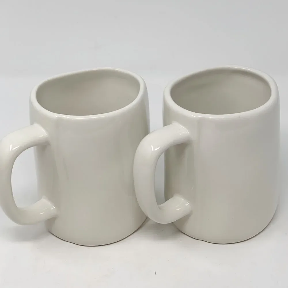 Rae Dunn Hop To It 2 Pack Mugs Easter NEW